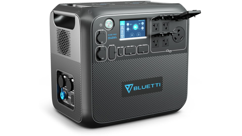 BLUETTI AC200MAX Expandable Power Station, 2,200W 2,048Wh, Gray, AC200MAX-US-GY-BL-00