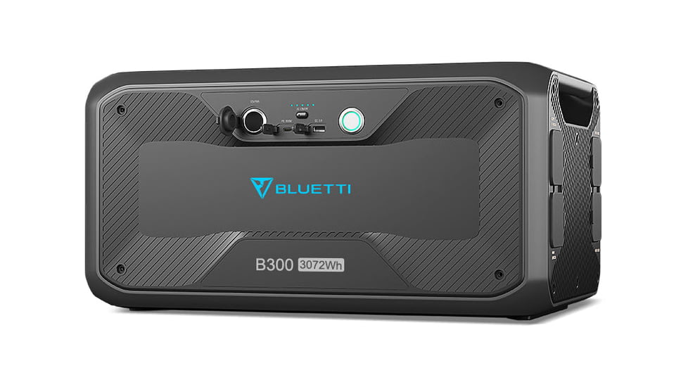 BLUETTI B300 Expansion Battery, 3072Wh, Gray, B300-US-GY-BL-00