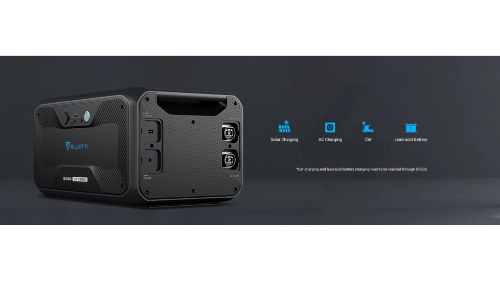 BLUETTI B300 Expansion Battery, 3072Wh, Gray, B300-US-GY-BL-00