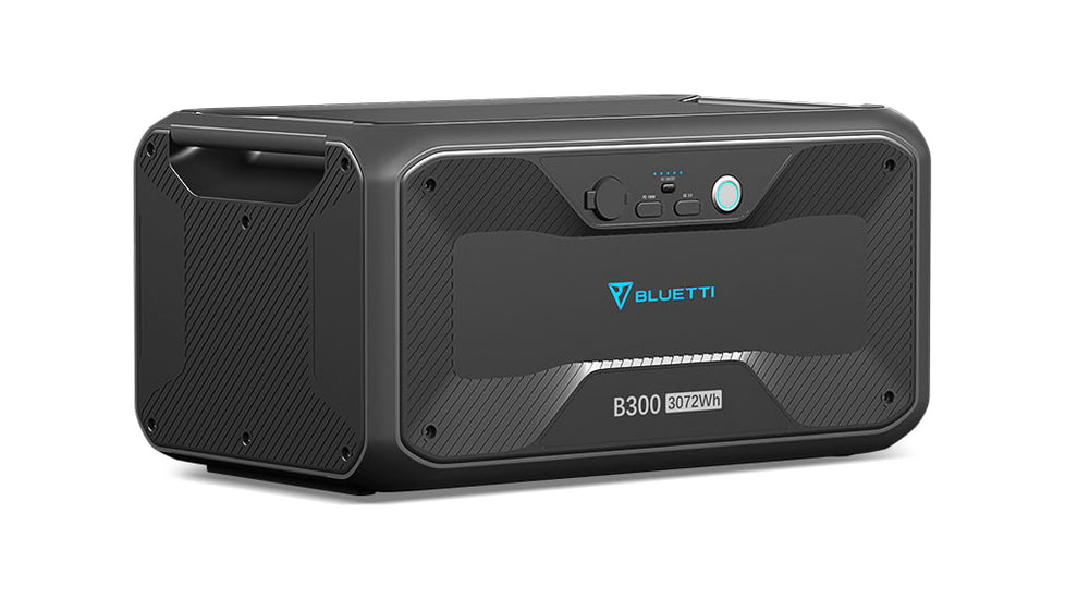 BLUETTI B300 Expansion Battery, 3072Wh, Gray, B300-US-GY-BL-00