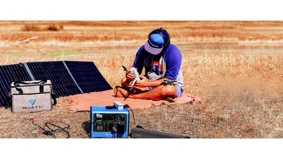 BLUETTI PV200 Solar Panel, 200W, Black, PV200-US-BK-BL-00