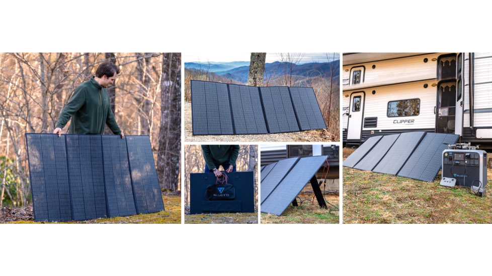 BLUETTI PV350 Solar Panel, 350W, Black, PV350-US-BK-BL-00