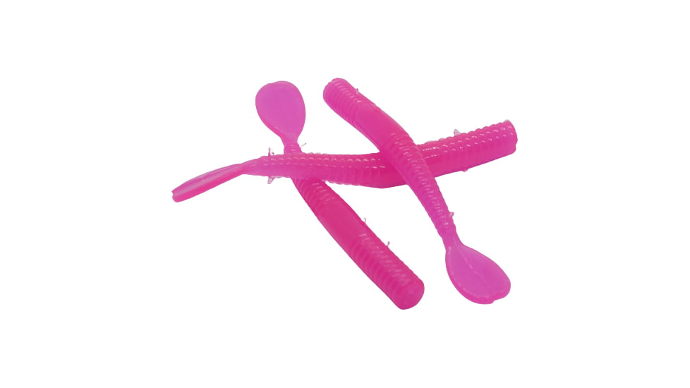 BnR Tackle Holey Worm, 8, 3.5in, Cerise, CER3.5