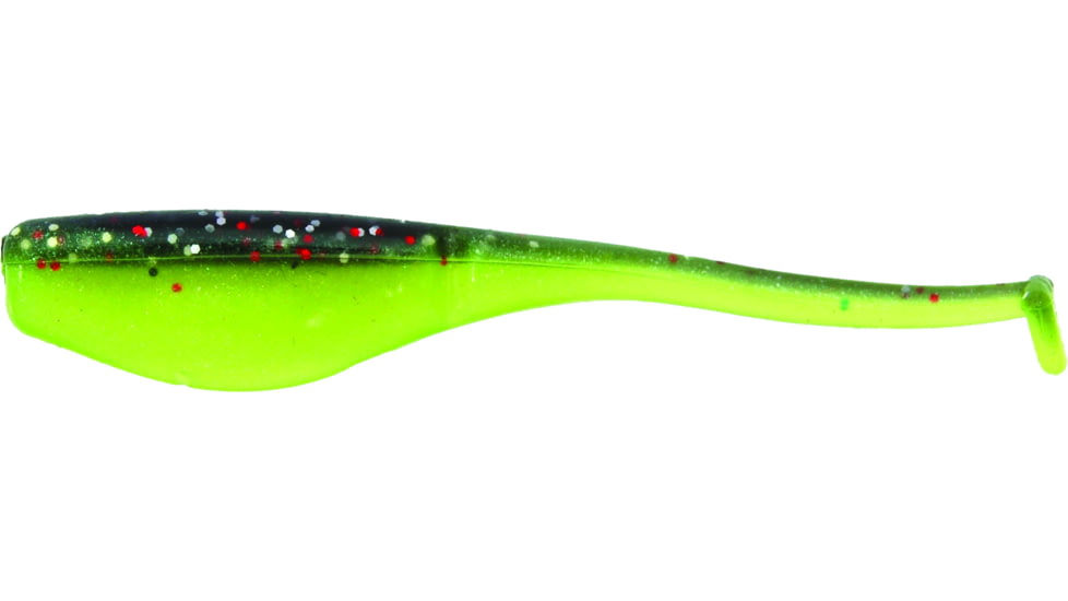 Bobby Garland Baby Shad Swim'R Soft Bait, 15, 2 1/4in, Licorice/Chartreuse Pearl, BGBSSW150-15
