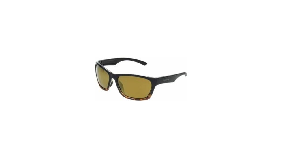 Body Glove Vapor 1902 Sunglasses, Shiny Black to Brown Demi Fade Frame, Smoke with Gold Mirror Polarized Lenses 10249095.QTS