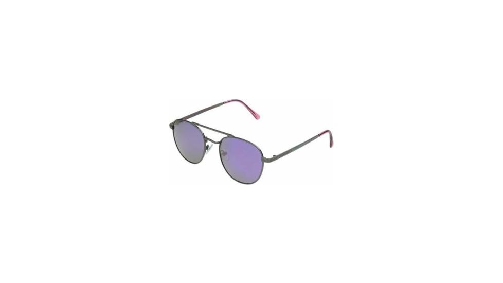 Body Glove BGL 1915 Sunglasses, Shiny Gunmetal Frame, Smoke with Purple Mirror Polarized Lenses 10249089.QTS