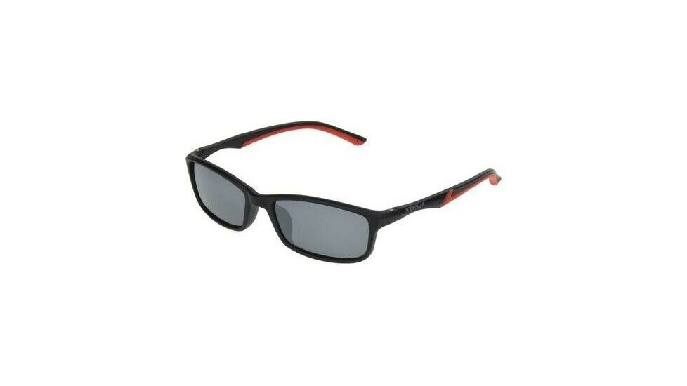 Body Glove BGM 1913 Sunglasses, Rubberized Black Frame, Smoke with Silver Flash Mirror Polarized Lenses 10249100.QTS