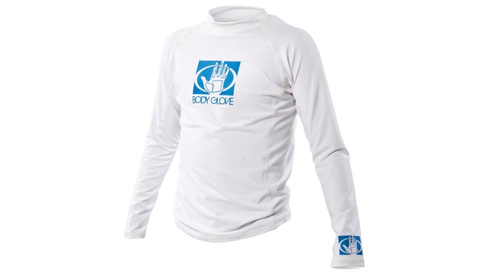 Body Glove Fitted Rashguard Jr L/a Wht 6 13211J-WHT-6