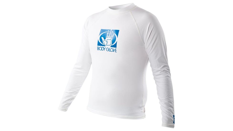Body Glove Fitted Rashguard M L/a Wht Md 13211-WHT-M