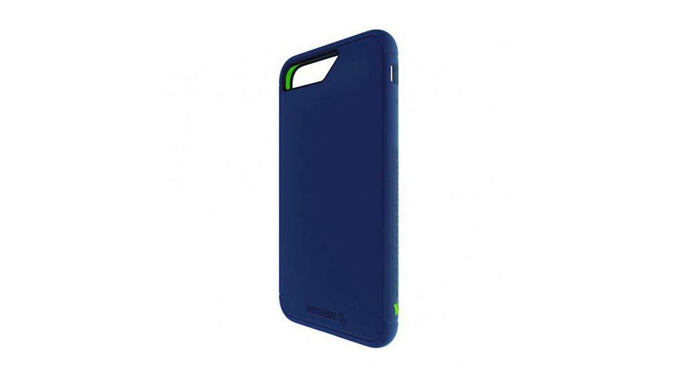 Bodyguardz Unequal iPhone 6 Plus/7 Plus Shock Case, Nvy/Grn, Navy/Green, Tpu/Silicone, 1 Year Mfg Warranty, BG-48305