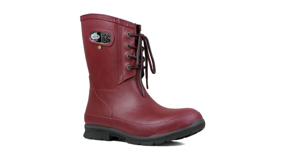Bogs Amanda Plush Insulated Boots - Womens, Burgandy, 6, 72103-601-M6