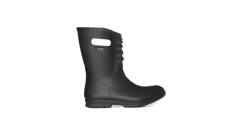 Bogs Amanda Plush Lace - Womens, Black, Medium, 6, 72103-001-M- 6