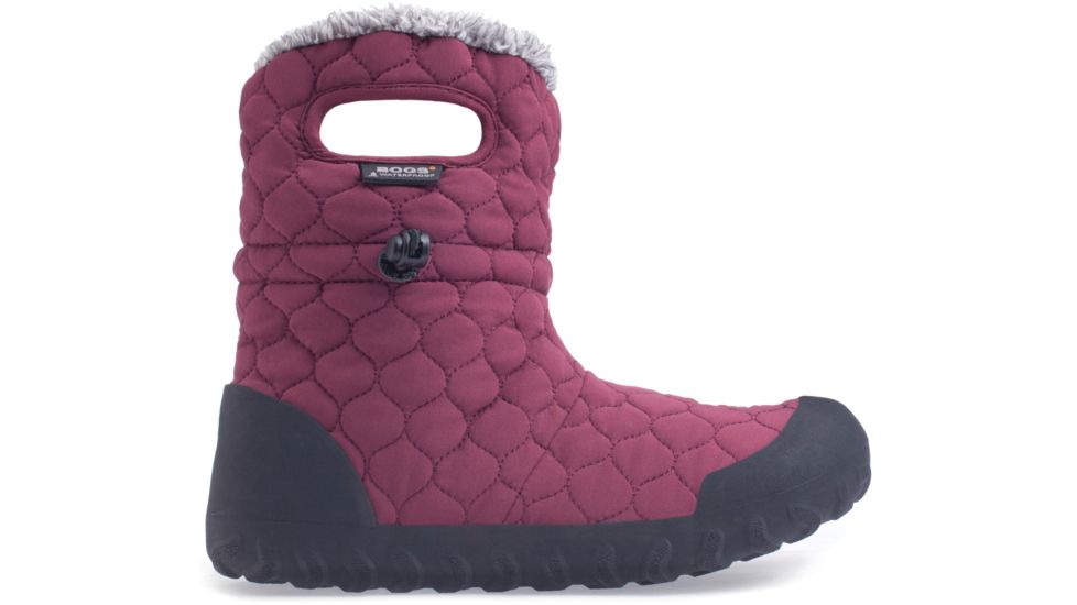 Bogs B-Moc Quilted Puff Winter Boot - Women's-Burgundy-Medium-6
