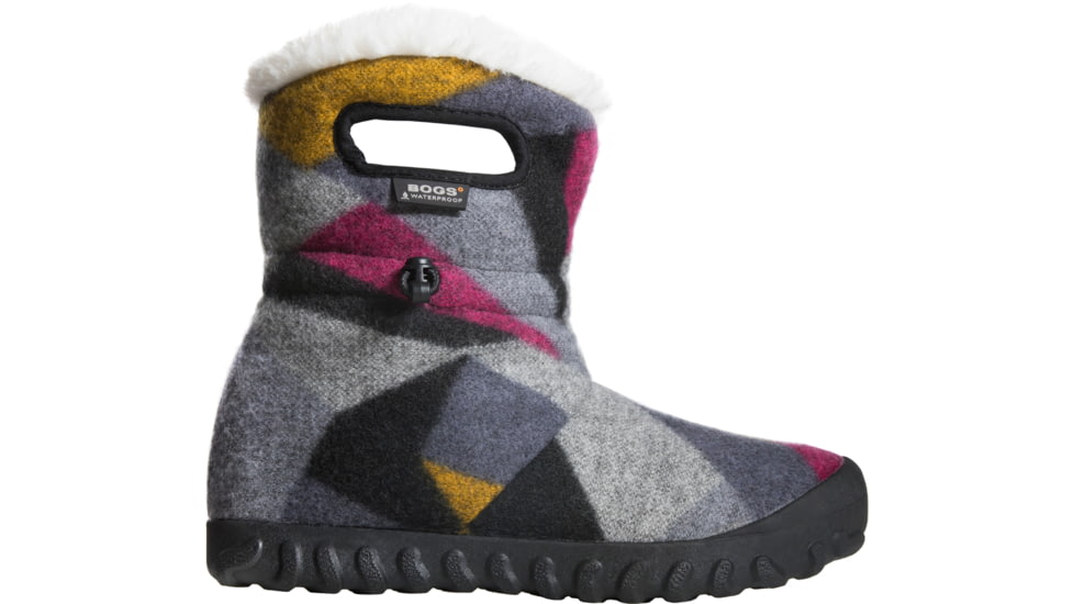 Bogs B-Moc Wool Winter Boot - Women's-Dark Gray/Gold-Medium-9