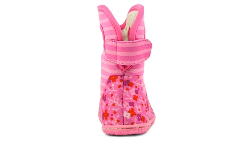 Bogs Baby Bogs Classic Flower Stripe Boot,Bubble Gum Pink,Size 4 71565I-662-4