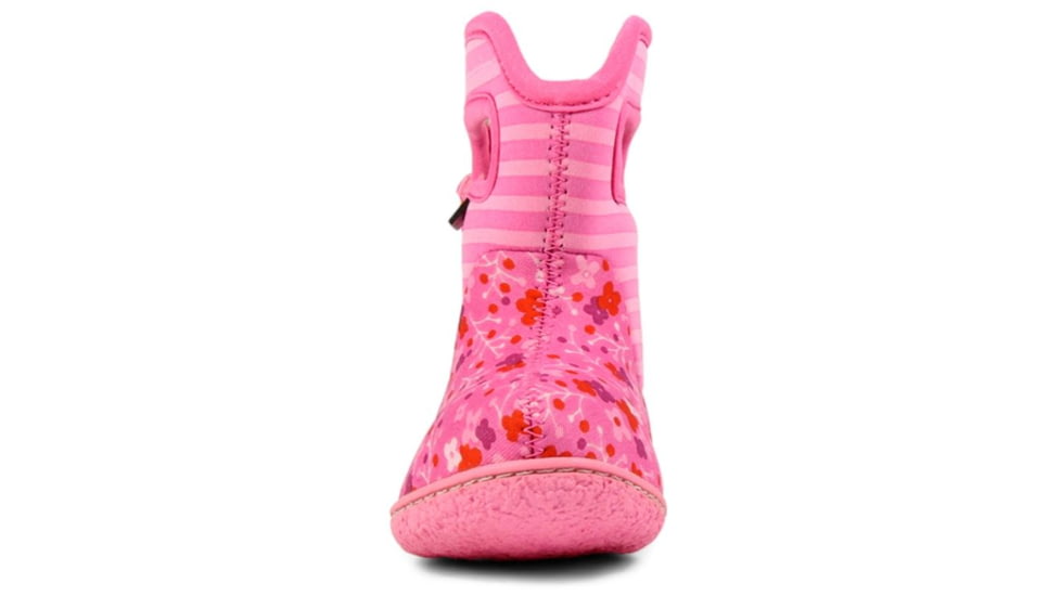 Bogs Baby Bogs Classic Flower Stripe Boot,Bubble Gum Pink,Size 4 71565I-662-4