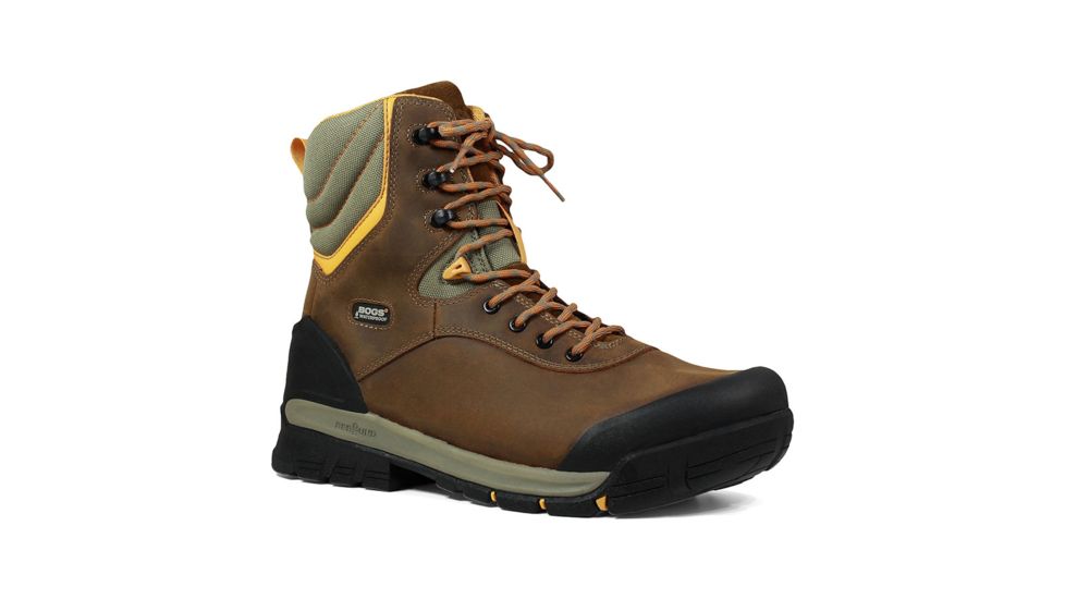 Bogs Bed Rock 8in Insulated Comp Toe Boots - Mens, Brown Multi, 11, 72301CT-249-M-11