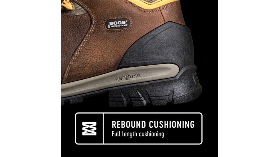 Bogs Bed Rock 8in Insulated Comp Toe Boots - Mens, Brown Multi, 11, 72301CT-249-M-11