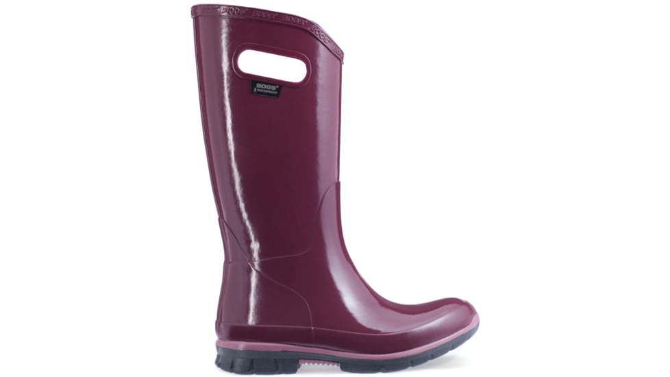 Bogs Berkeley Rubber Boot - Women's-Burgundy-Medium-7