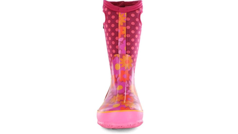 Bogs Classic Flower Dots Boot,Cherry,Size 1 71436-610-1