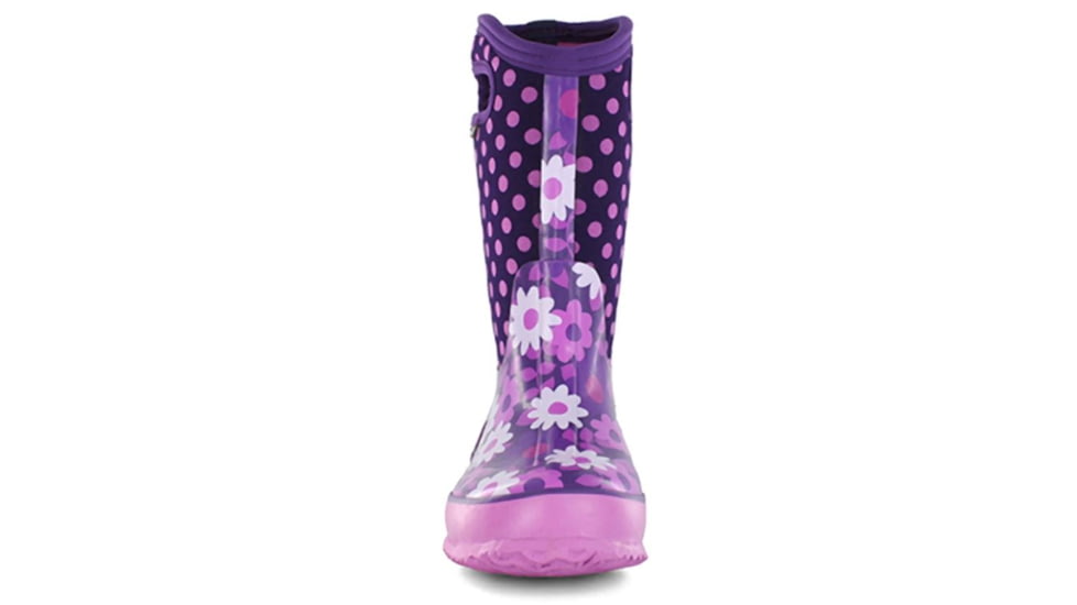Bogs Classic Flower Dots Boot,Plum,Size 1 71436-500-1