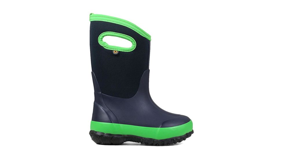 Bogs Classic Matte Insulated Boots - Kids, Navy/Green, 9, 72328-411-M-9