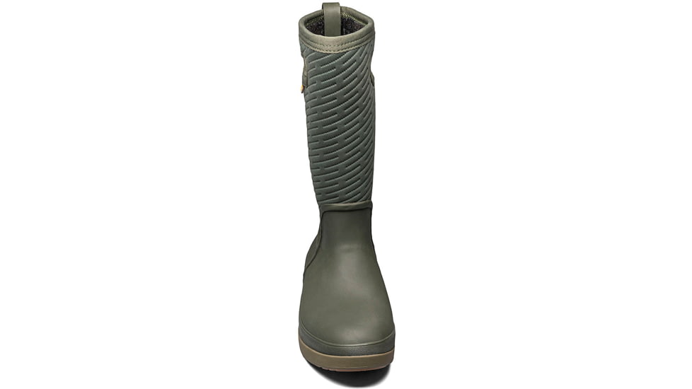 Bogs Crandall Li Tall Slip On Snow Boots- Womens, Dark Green, 9, 72701-301-9