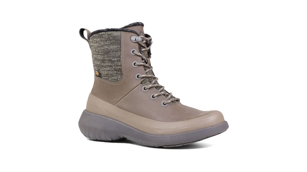 Bogs Freedom Lace Waterproof Boots - Womens, Taupe, 9, 72412-260-M-9