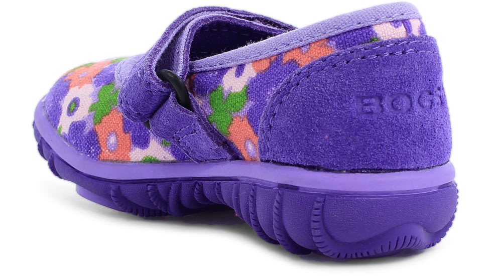 Bogs Hopscotch Mary Jane Spring Flowers Boot,Violet Multi,Size 4 71931I-546-4