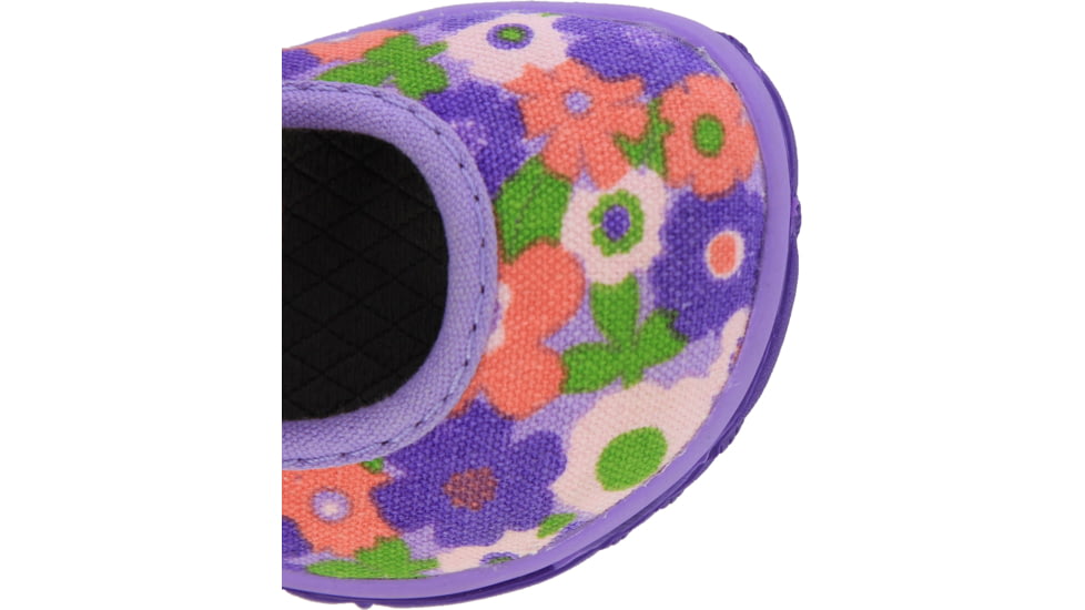 Bogs Hopscotch Mary Jane Spring Flowers Boot,Violet Multi,Size 4 71931I-546-4