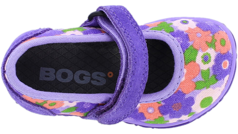 Bogs Hopscotch Mary Jane Spring Flowers Boot,Violet Multi,Size 4 71931I-546-4