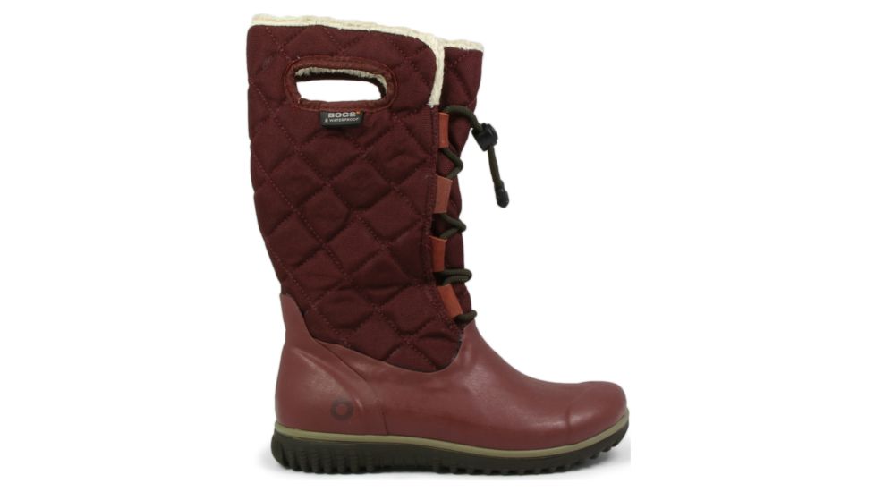 Bogs Juno Lace Tall Rubber Boot - Womens-Ox Blood-Medium-9.5 US