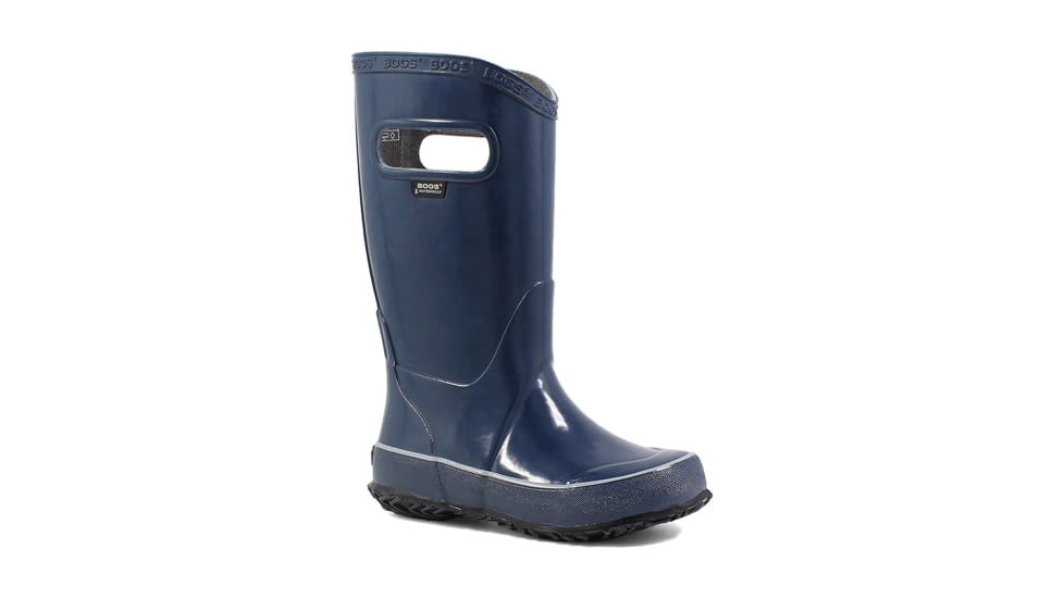 Bogs Kids Solid Color Waterproof Rainboots - Kids, Navy, 1, 71325-410-1