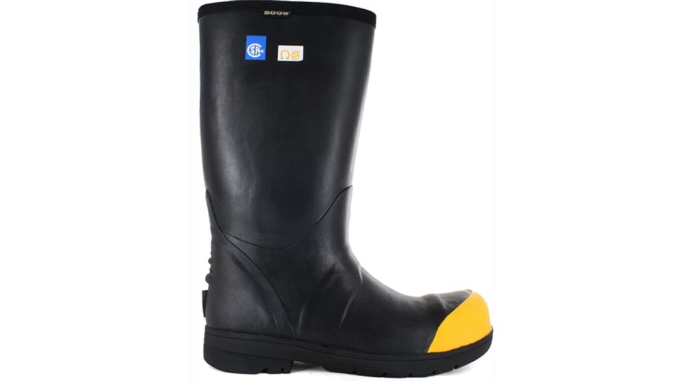 Bogs Mens Food Pro High Extreme Steel Toe Boot,Black,Size 4 71339-001-4