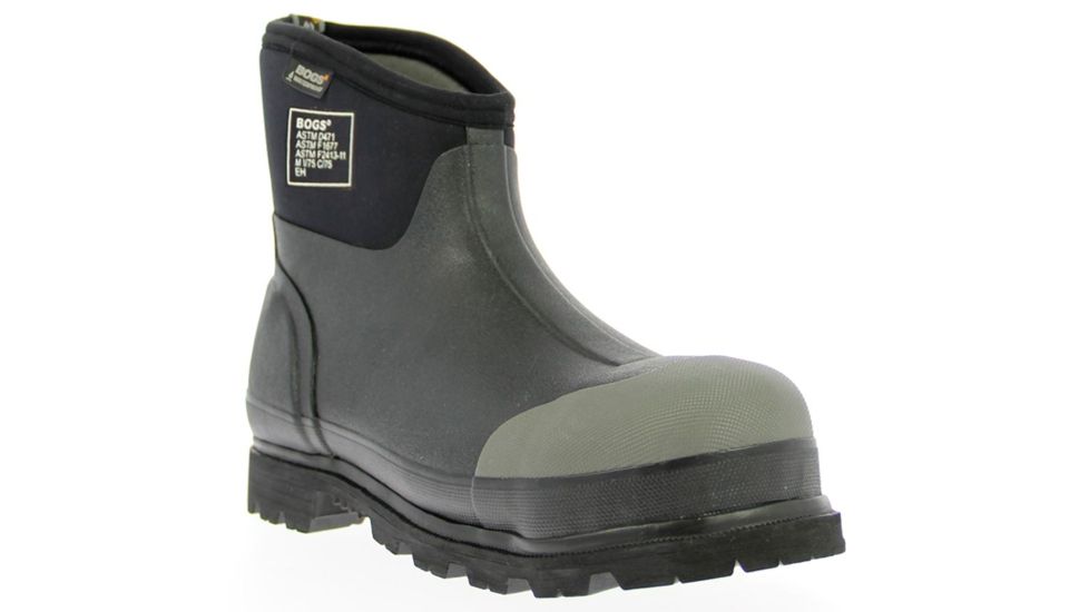 Bogs Mens Forge Short Steel Toe Boot,Black,Size 4 71354-001-4