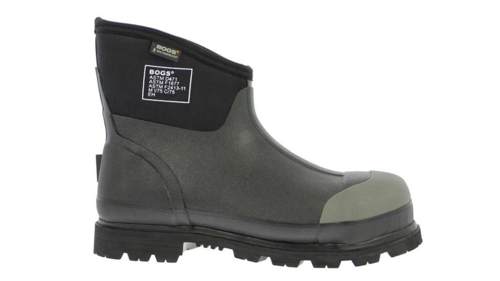 Bogs Mens Forge Short Steel Toe Boot,Black,Size 4 71354-001-4