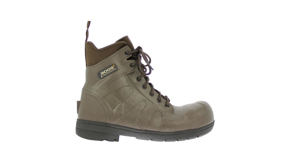 Bogs Mens Turf Stomper Steel Toe Boots, Chocolate, 6 71401ST-202-6