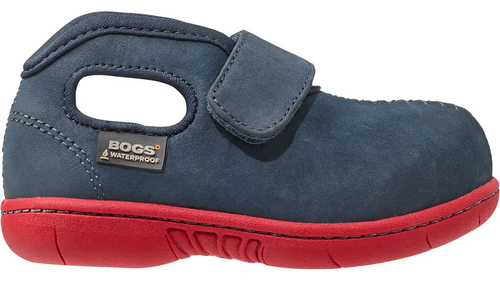Bogs Mid Nubuck Casual Shoe - Kids-Navy-5 Toddler