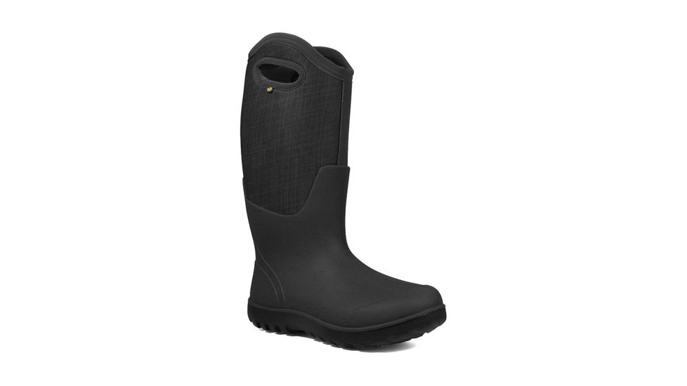Bogs Neo Classic Tall Linen - Womens, Black Multi, Medium, 8, 72253-009-M- 8