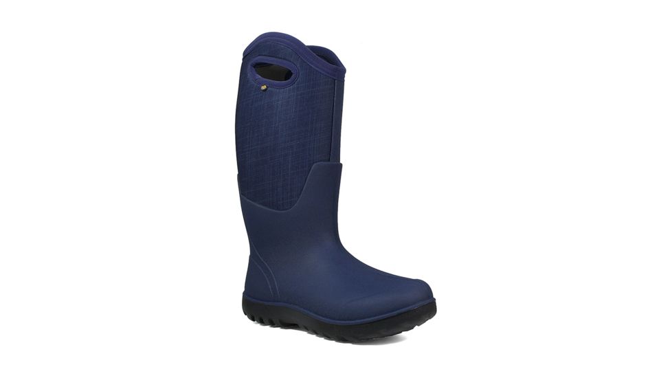 Bogs Neo Classic Tall Linen - Womens, Dark Blue Multi, Medium, 6, 72253-469-M- 6