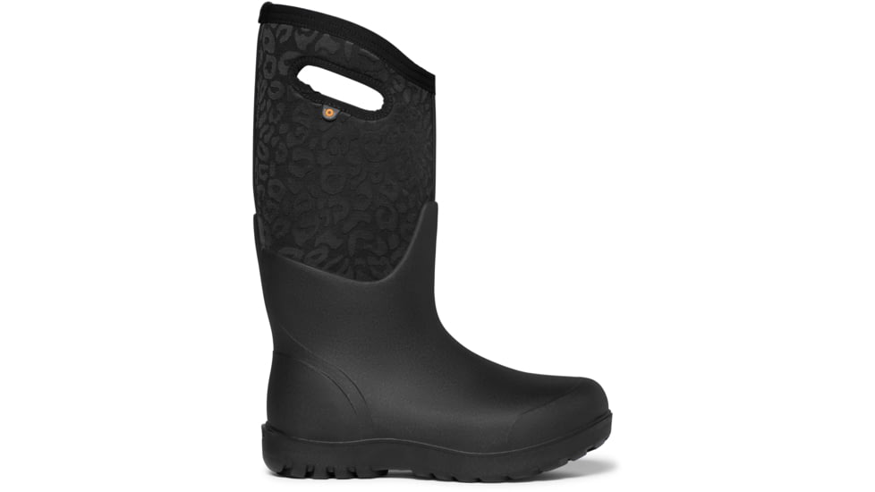 Bogs Neo Classic Tonal Leopard Shoes - Womens, Black, 9, 72849-001-9