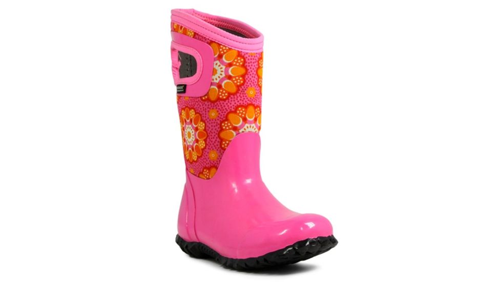 Bogs North Hampton Kaleidoscope Boot,Pink Multi,Size 1 71842-690-1