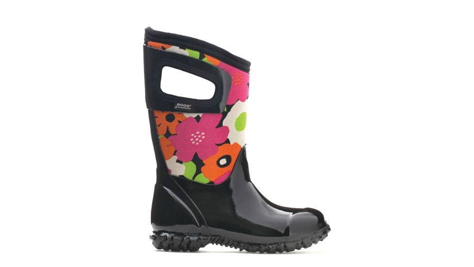 Bogs North Hampton Spring Flowers Boot,Black Multi,Size 8 71929-009-8