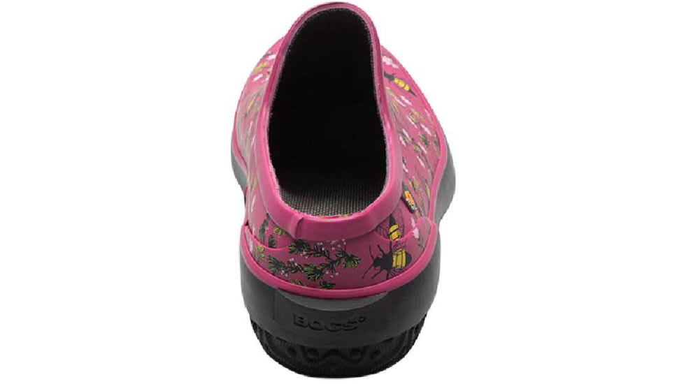 Bogs Patch Clog Bees - Womens, Fuchsia, 9, 72968-660-9