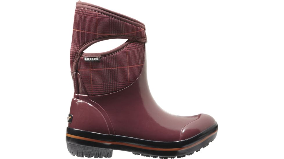 Bogs Plimsoll Mid Rubber Boot - Womens-Raisin-Medium-10 US