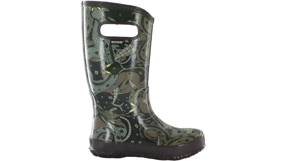 Bogs Rain Boot Rubber Boot - Kids -Olive Brown-10 Kid