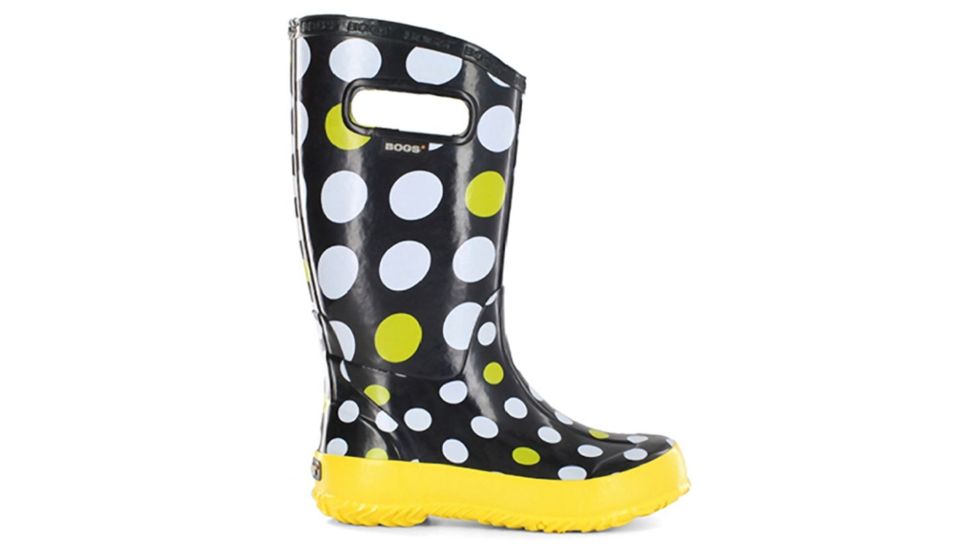 Bogs Rain Dots Boot,Black Multi,Size 11 71452-009-11