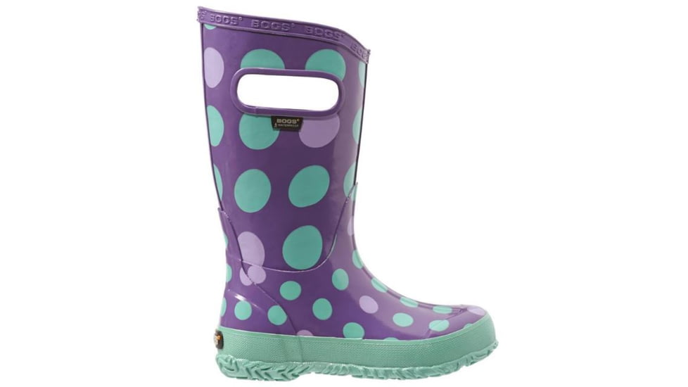Bogs Rain Dots Boot,Grape Multi,Size 8 71452-544-8