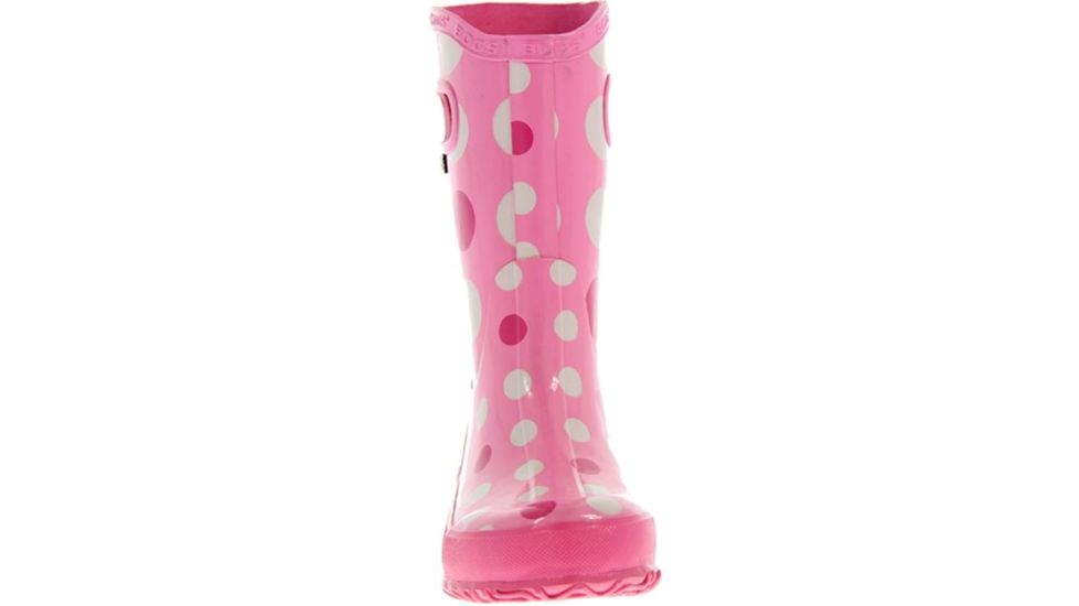 Bogs Rain Dots Boot,Pink Multi,Size 4 71452-690-4