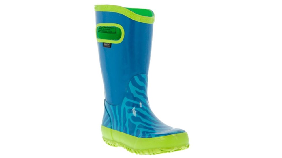 Bogs Rain Zebra Boot,Aqua Multi,Size 11 71740-449-11